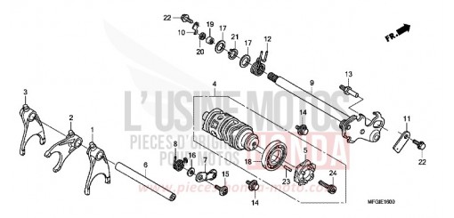 SCHALTTROMMEL CB600FC de 2012