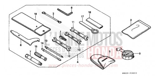 WERKZEUGE CB600FY de 2000