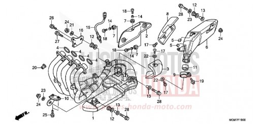 ABGAS-SCHALLDAEMPFER CB600FD de 2013