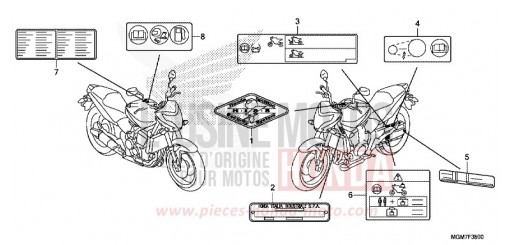 WARNETIKETT CB600FD de 2013