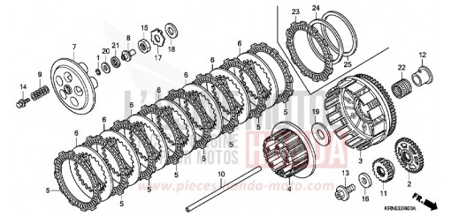 CLUTCH CRF250RA de 2010