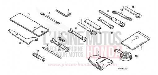 WERKZEUGE CB600FC de 2012