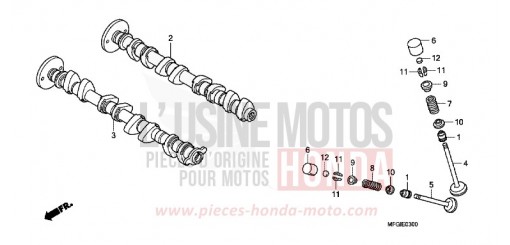 NOCKENWELLE/VENTIL CB600FC de 2012