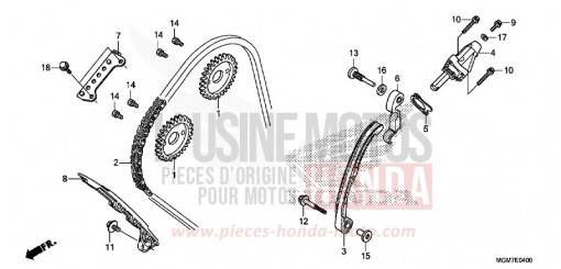 NOCKENWELLENKETTE/SPANNVORRICHTUNG CB600FD de 2013