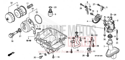 OELWANNE/OELPUMPE CB600FC de 2012