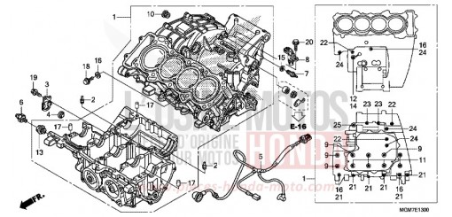 KURBELGEHAEUSE CB600FD de 2013