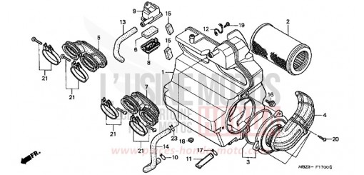 LUFTFILTER CB600FW de 1998