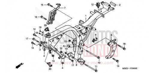 RAHMENKOERPER CB600FW de 1998