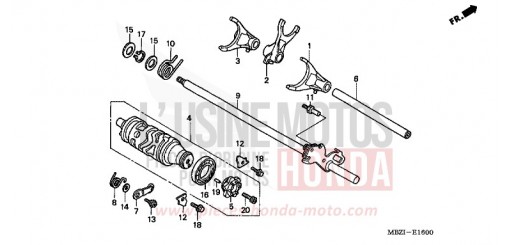 SCHALTTROMMEL CB600F2 de 2002
