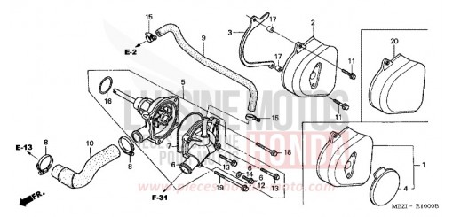 WASSERPUMPE CB600F2 de 2002