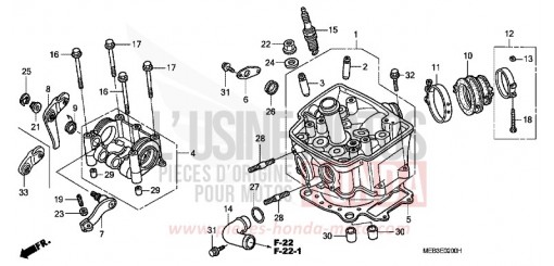 TESTATA CRF450R4 di 2004