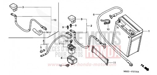 BATTERIE CB600F3 de 2003