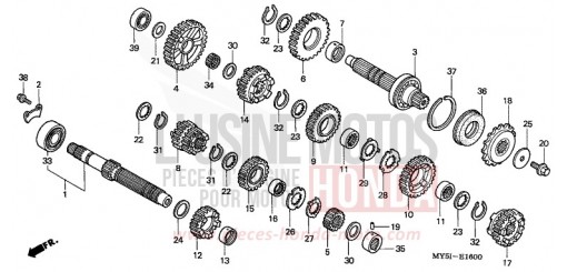 TRANSMISSION CB500S2 de 2002