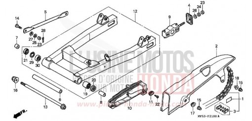 SWINGARM CB500R de 1994