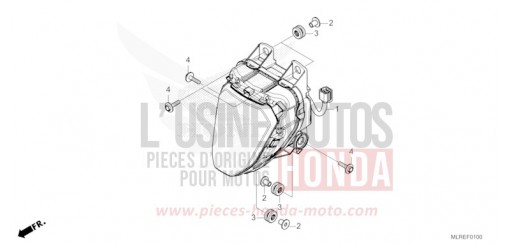HEADLIGHT CB500FAT de 2026