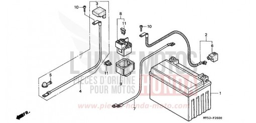 BATTERY CB500R de 1994