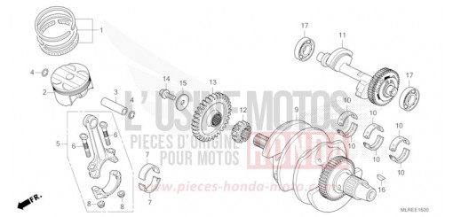 CRANKSHAFT/PISTON CB500FAT de 2026