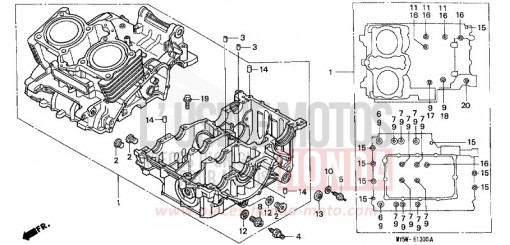 CRANKCASE CB500SX de 1999