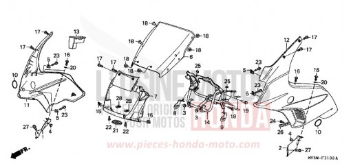 COWL CB500SY de 2000