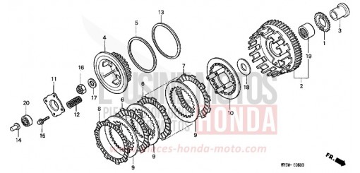 CLUTCH CB500SY de 2000