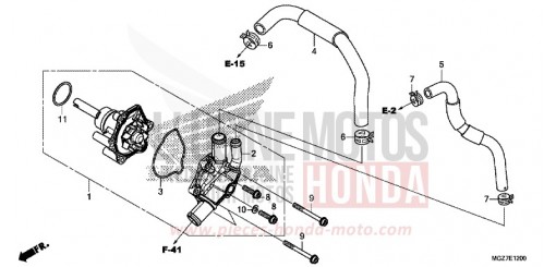 WASSERPUMPE CB500XAD de 2013
