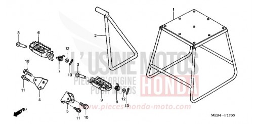 STAND/STEP CRF450R7 de 2007