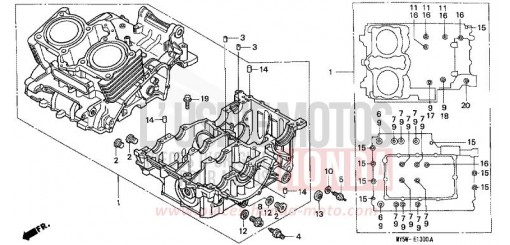 CRANKCASE CB500W de 1998