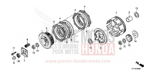 CLUTCH CBR125RSC de 2012