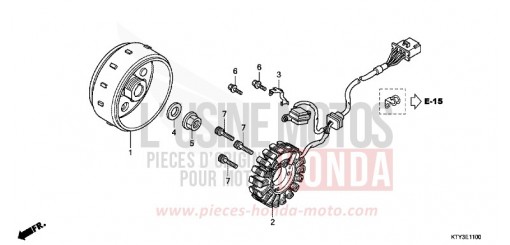 GENERATOR CBR125RSC de 2012