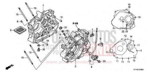CRANKCASE CBR125RSC de 2012