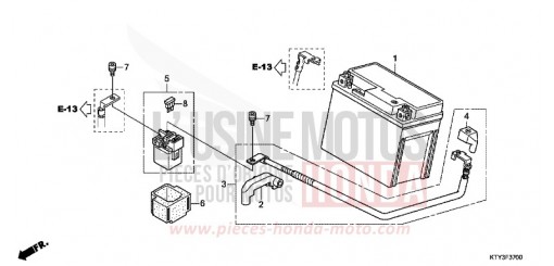 BATTERY CBR125RSC de 2012