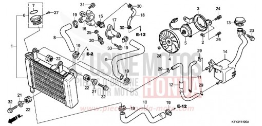 RADIATOR CBR125RSC de 2012