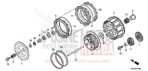 CLUTCH CRF450R9 de 2009