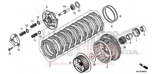 CLUTCH CBR1000S1J de 2018