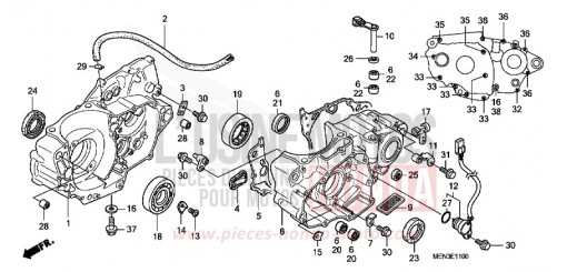 CRANKCASE CRF450R9 de 2009