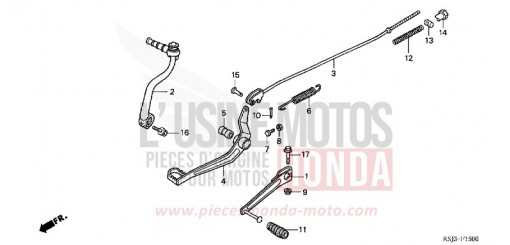 PEDAL CRF100F4 de 2004