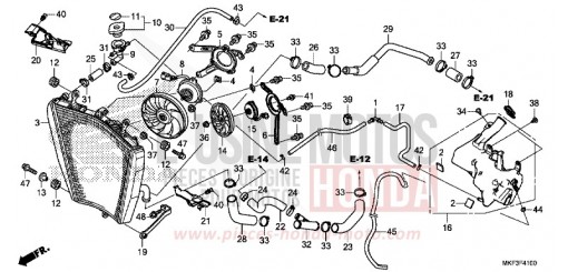 RADIATOR CBR1000S1J de 2018