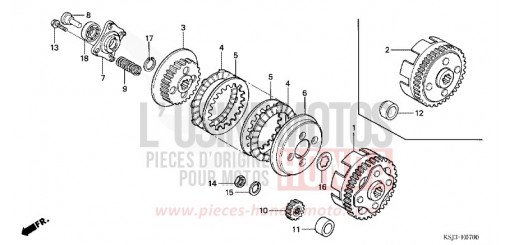 CLUTCH CRF100F6 de 2006