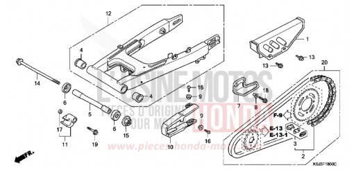 SWINGARM CRF100F6 de 2006