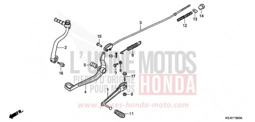 PEDAL CRF100FA de 2010