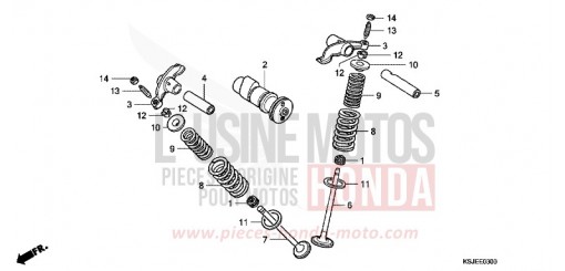 CAMSHAFT/VALVE CRF100FB de 2011