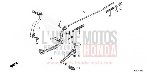 PEDAL CRF100FC de 2012
