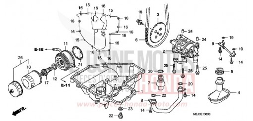 OELWANNE/OELPUMPE CB1300F3 de 2003