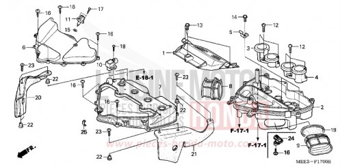 LUFTFILTER CBR600RR4 de 2004