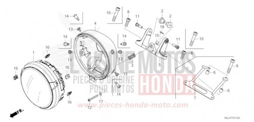 HEADLIGHT CMX1100A2T de 2026