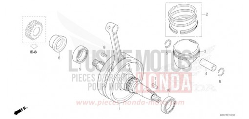CRANKSHAFT/PISTON CBF125MEFT de 2026