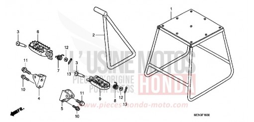 CAVALLETTO/GRADINO CRF450RB di 2011