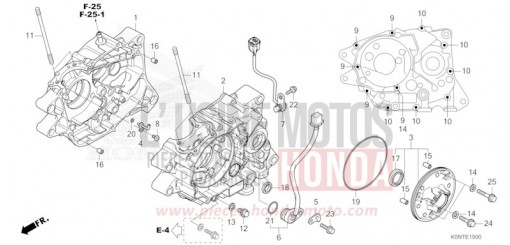CRANKCASE CBF125MEFT de 2026