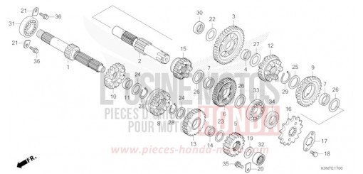 TRANSMISSION CBF125MEFT de 2026