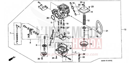 CARBURETOR CB250R de 1994